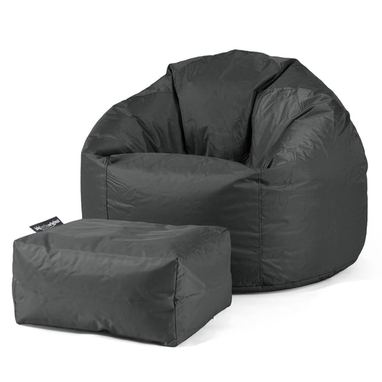 Pouf Poire Classique - SmartCanvas™ Noir 02