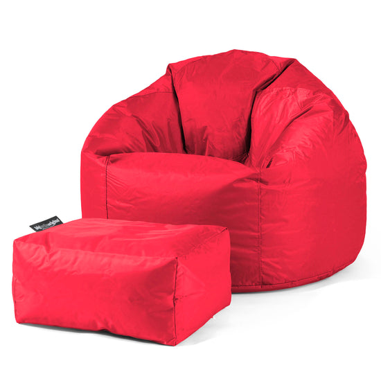 Pouf Poire Classique - SmartCanvas™ Rouge 02