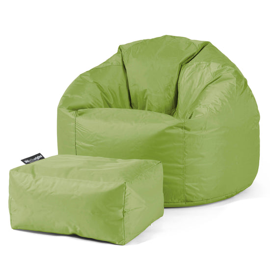 Pouf Poire Classique - SmartCanvas™ Vert Acide 02