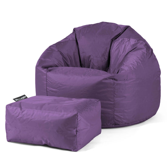 Pouf Poire Classique - SmartCanvas™ Violet 02