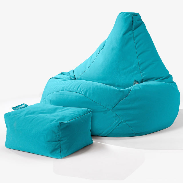 Big Bertha Original, SoleiStorm™ Ultra 2000 h+ Pouf Poire Gamer, Pouf Poire, Extérieur, Olefin Aqua