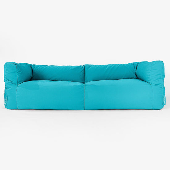 Big Bertha Original, SoleiStorm™ Ultra 2000 h+ Canapé Pouf , Gros Pouf, Extérieur, Olefin Aqua