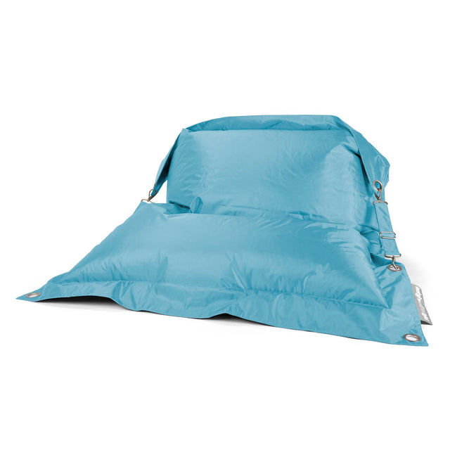 Pouf Géant XXL Original 'Braced' - SmartCanvas™ Aqua 01
