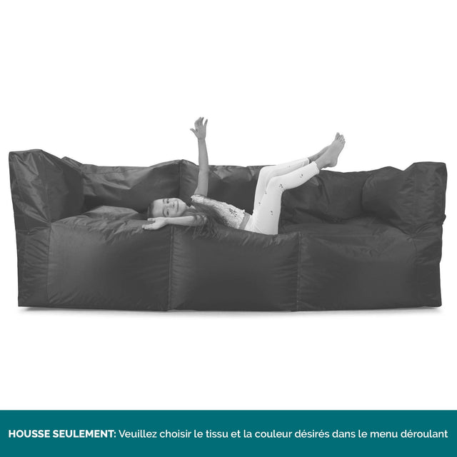 Canapé Pouf Modulable 3 pièces HOUSSE SEULE - Remplacement / Pièces détachées 01