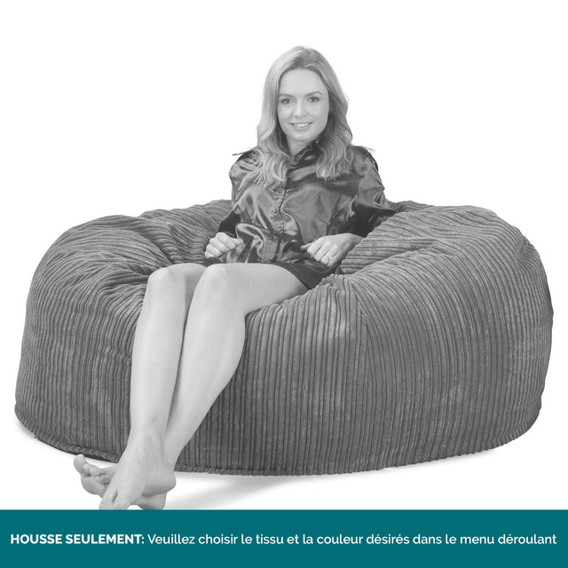 CloudSac 1010 Canapé Pouf Géant XXL à Mémoire de Forme HOUSSE SEULE - Remplacement / Pièces détachées 01