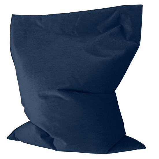 LOUNGE PUG - Velours - Gros Pouf Enfant, Pouf Geant Enfant - Bleu Marine