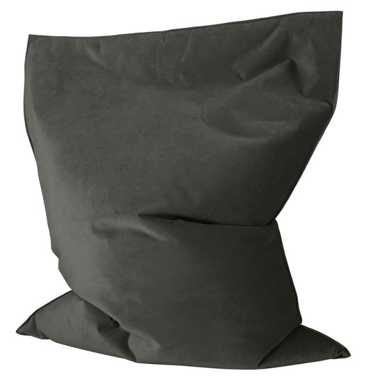LOUNGE PUG - Velours - Gros Pouf Enfant, Pouf Geant Enfant - Anthracite