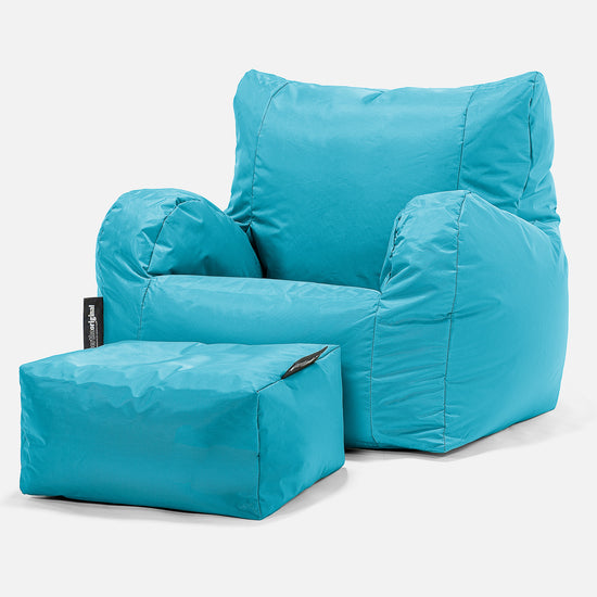 SmartCanvas™ Fauteuil Pouf - Aqua 02