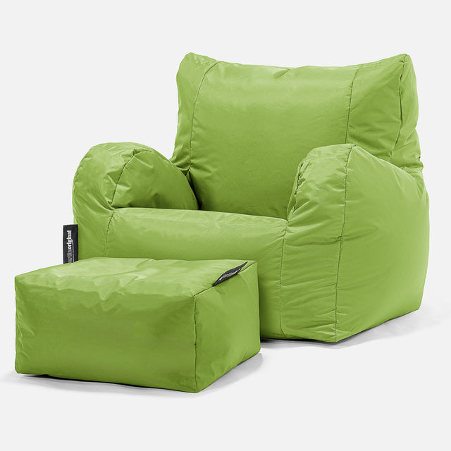 Fauteuil Pouf - SmartCanvas™ Vert Acide 02