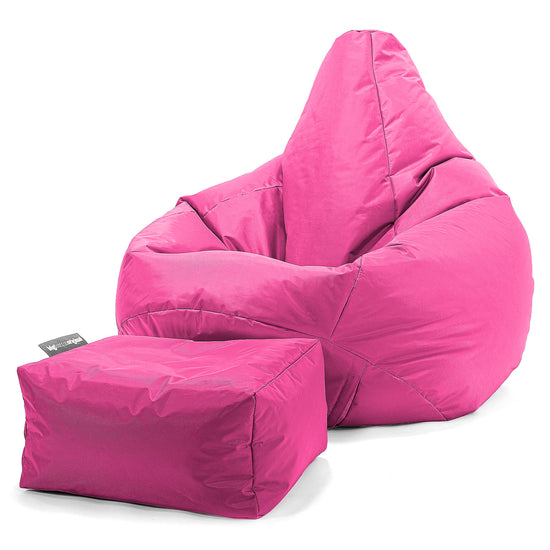 Pouf Poire Gamer - SmartCanvas™ Rose Cerise 02