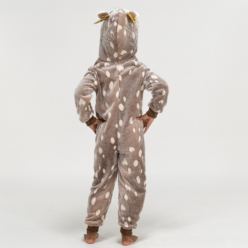 Combinaison Pyjama Polaire pour Enfants Imprimé Renne 05