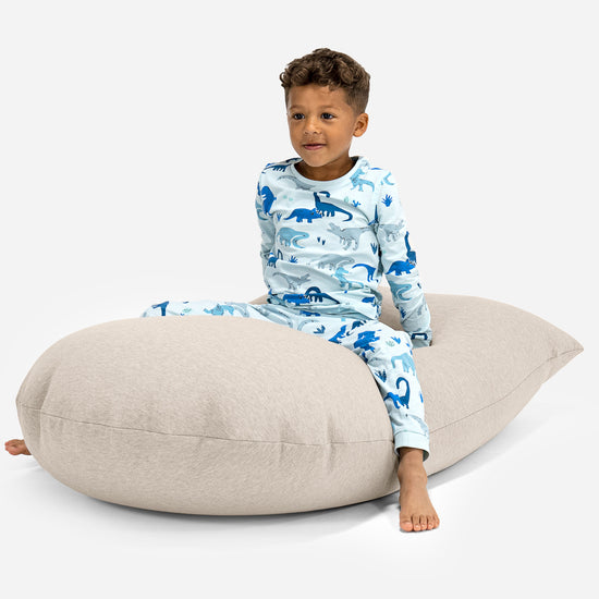 Grand Pouf pour Enfants 2-6 ans - Coton Élastique Vison 03