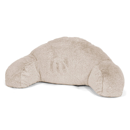 Coussin de Lecture avec Dossier pour Enfants - Fausse Fourrure Lapin Brun Doré 01
