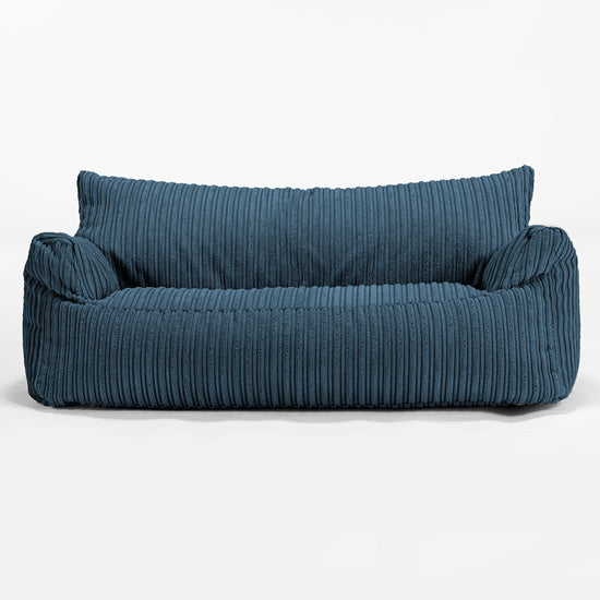 Joséphine Canapé Pouf pour Enfant 1-5 ans - Côtelé Bleu Marine 01