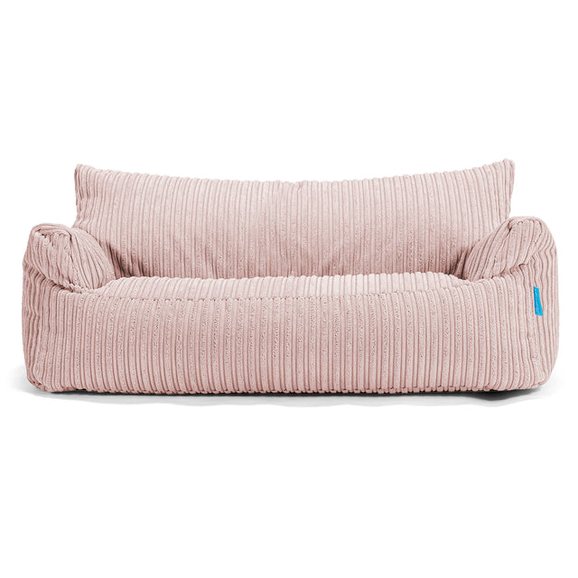 Joséphine Canapé Pouf pour Enfant 1-5 ans - Côtelé Rose 01