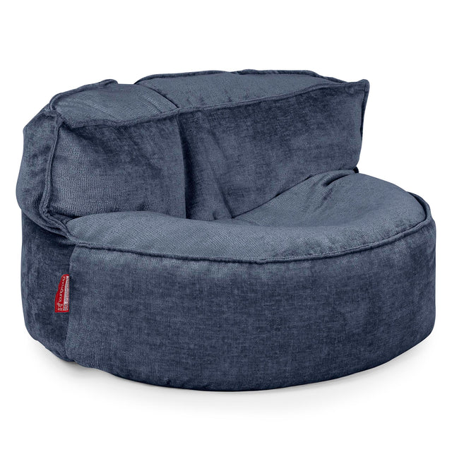 Canapé Pouf Chloe - Chenille Bleu Marine 01