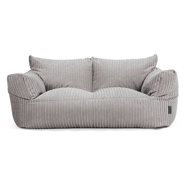 Joséphine Canapé Pouf - Côtelé Gris Argent 01