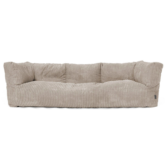 Canapé Pouf Albert 3 places - Côtelé Vison 01