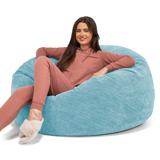 Canapé Pouf Géant Mammouth - Pompon Mer Égée 01