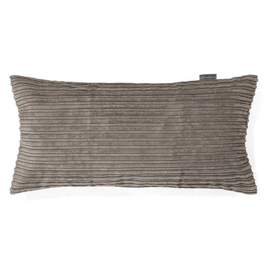 Coussin Géant 40 x 80cm - Côtelé Anthracite 01