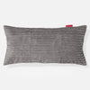 Coussin Géant 40 x 80cm - Côtelé Anthracite 01
