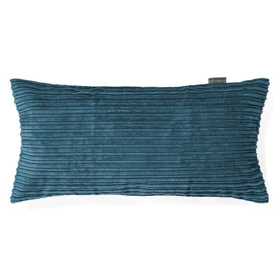 Coussin Géant 40 x 80cm - Côtelé Bleu Marine 01
