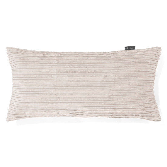 Coussin Géant 40 x 80cm - Côtelé Crème 01