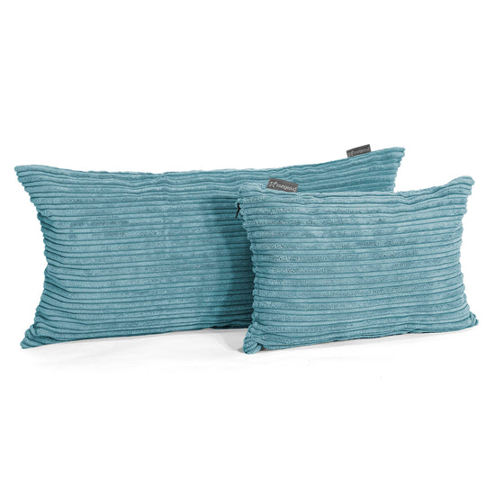 Coussin Géant 40 x 80cm - Côtelé Mer Égée 03