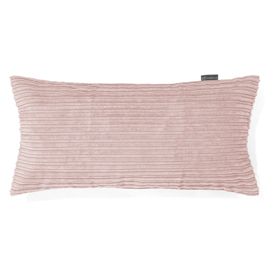 Coussin Géant 40 x 80cm - Côtelé Rose 01