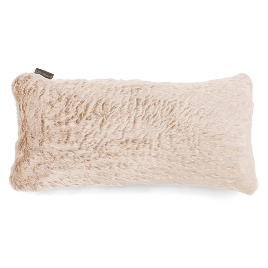 Coussin Géant 40 x 80cm - Fausse Fourrure Lapin Blanc 01