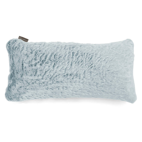 Coussin Géant 40 x 80cm - Fausse Fourrure Lapin Bleu Pastel 01