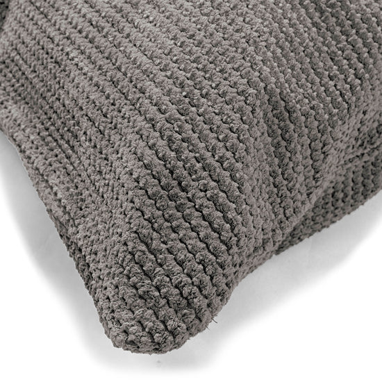 Coussin Géant 40 x 80cm - Pompon Anthracite 02