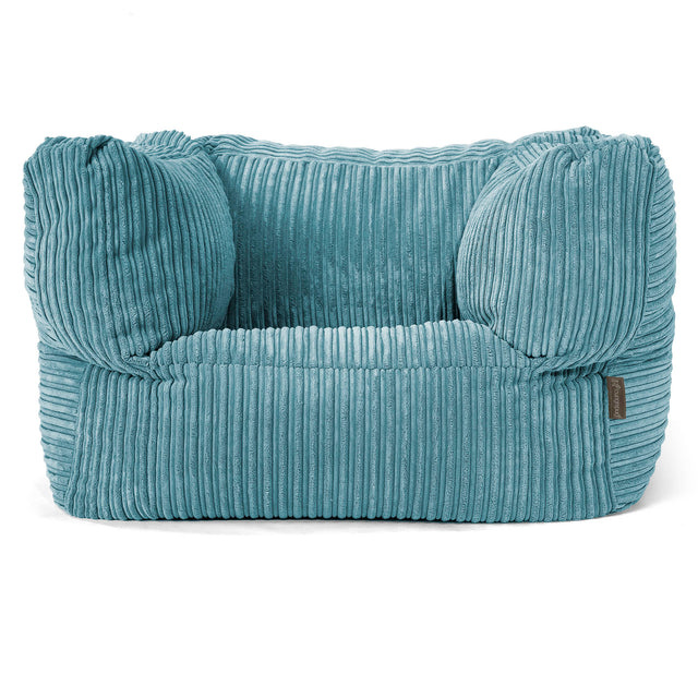 Albert Pouf Fauteuil Design - Côtelé Mer Égée 01