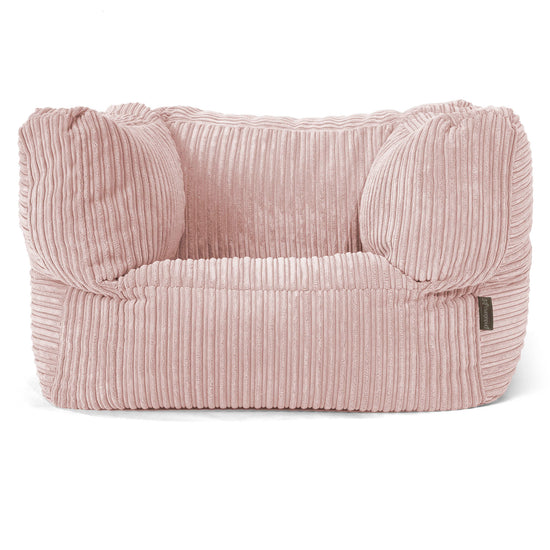 Albert Pouf Fauteuil Design - Côtelé Rose 01