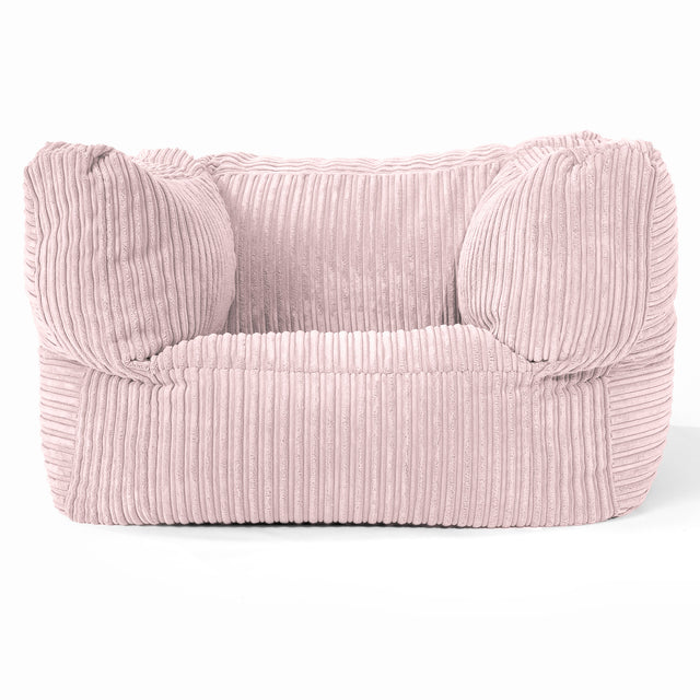 Albert Pouf Fauteuil Design - Côtelé Rose 01