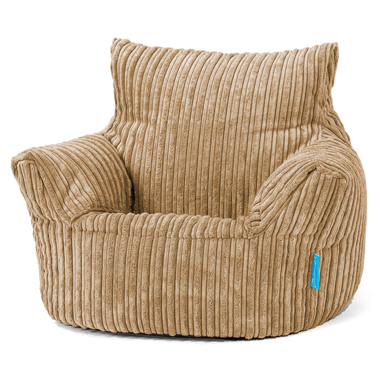 Fauteuil Pouf Bambin 1-3 ans - Côtelé Sable 02