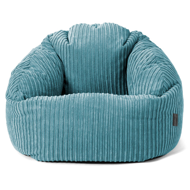 Pouf Chaise Bubble - Côtelé Mer Égée 01