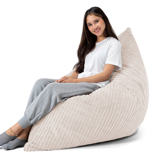 Pouf Géant XXL - Côtelé Crème 03