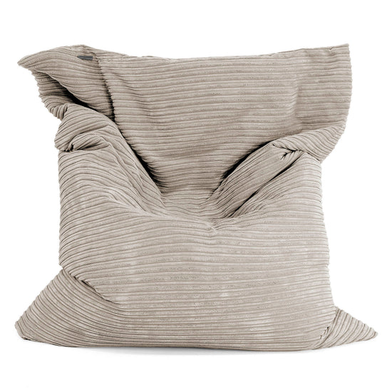 Pouf Géant XXL - Côtelé Vison 02
