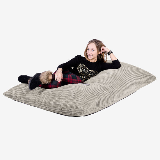 Pouf Géant XXL - Côtelé Vison 04