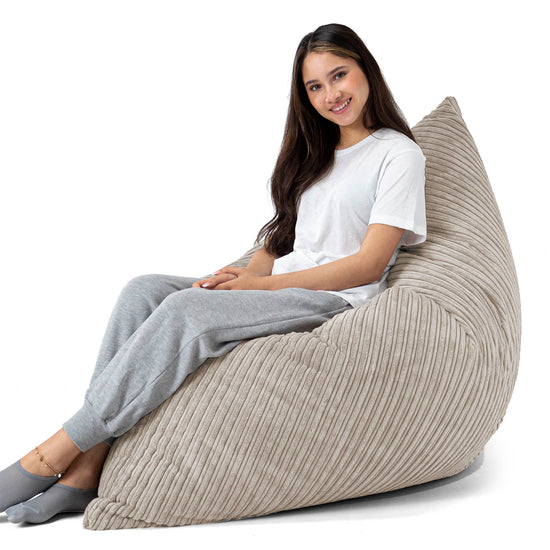 Pouf Géant XXL - Côtelé Vison 04