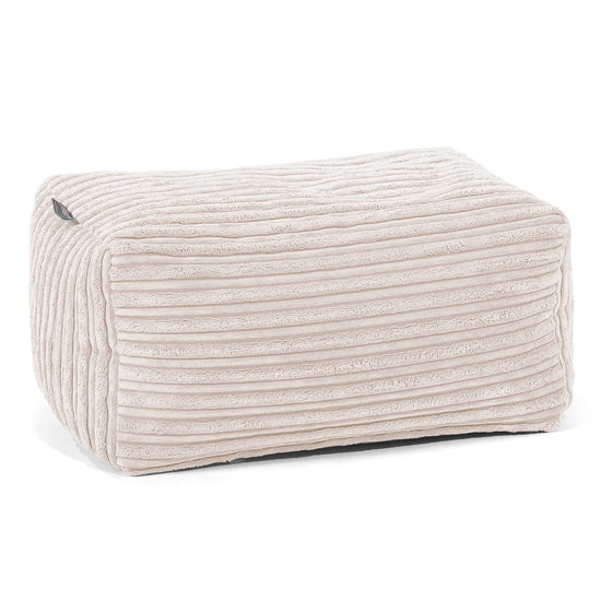 Pouf Repose Pied - Côtelé Crème 01
