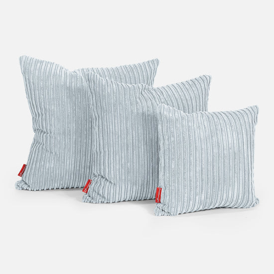 Coussin 47 x 47cm - Côtelé Bébé Bleu 02
