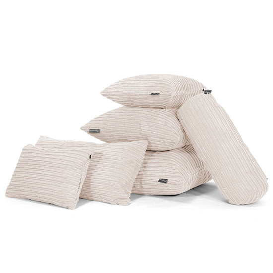 Coussin 47 x 47cm - Côtelé Crème 04