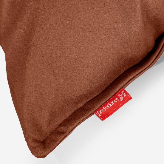 Housse de Coussin 47 x 47cm - Cuir Végan Marron 03