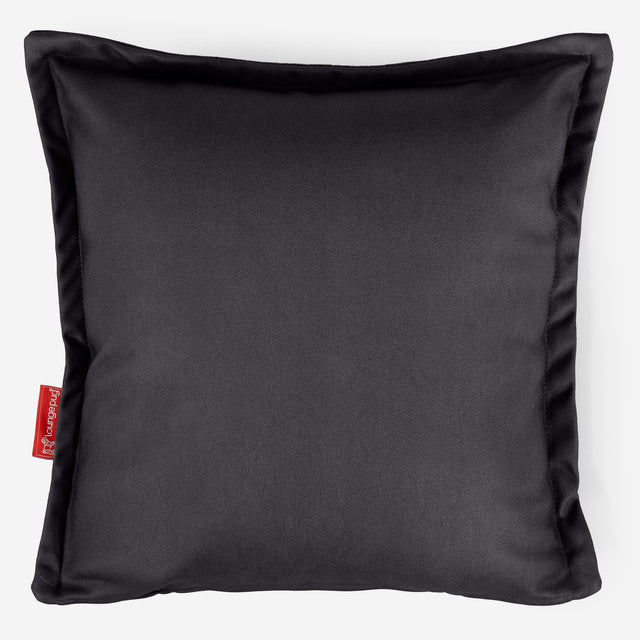 Housse de Coussin 47 x 47cm - Cuir Végan Noir 01