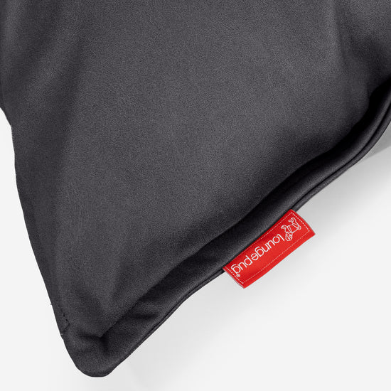 Housse de Coussin 47 x 47cm - Cuir Végan Noir 03