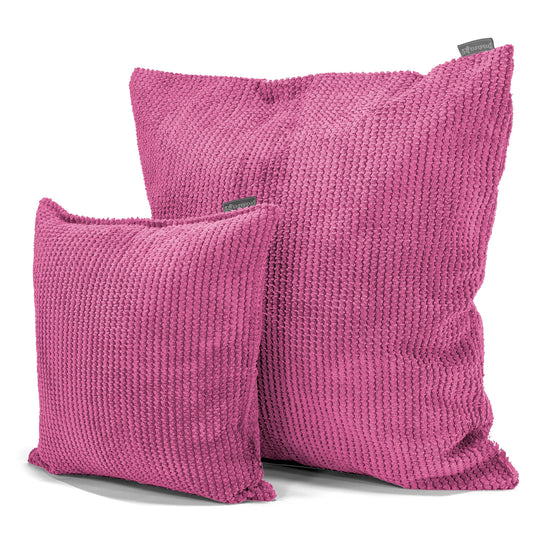 Coussin 47 x 47cm - Pompon Rose 02