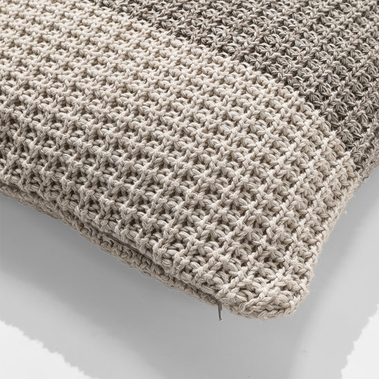 Coussin 47 x 47cm - 100% Coton Chester Crème 02