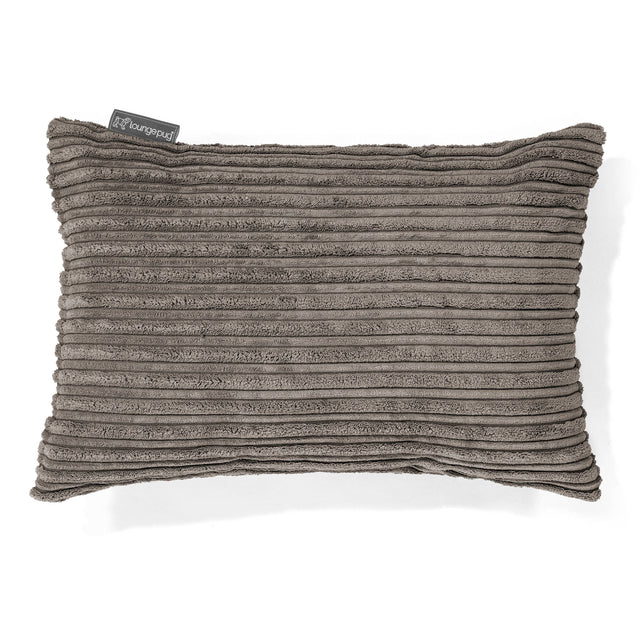 Coussin Rectangulaire 35 x 50cm - Côtelé Anthracite 01